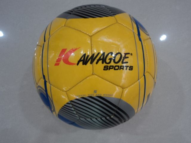 Machine stitched soccer ball