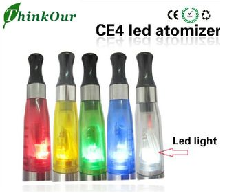 2013 unique electronic cigarette ce4 plus clearomizer with LED light