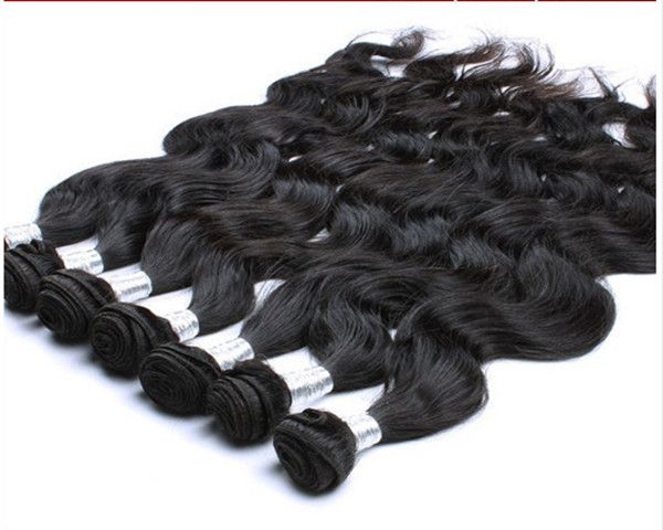 wholesale high quality remy indian human hair weft, body wave