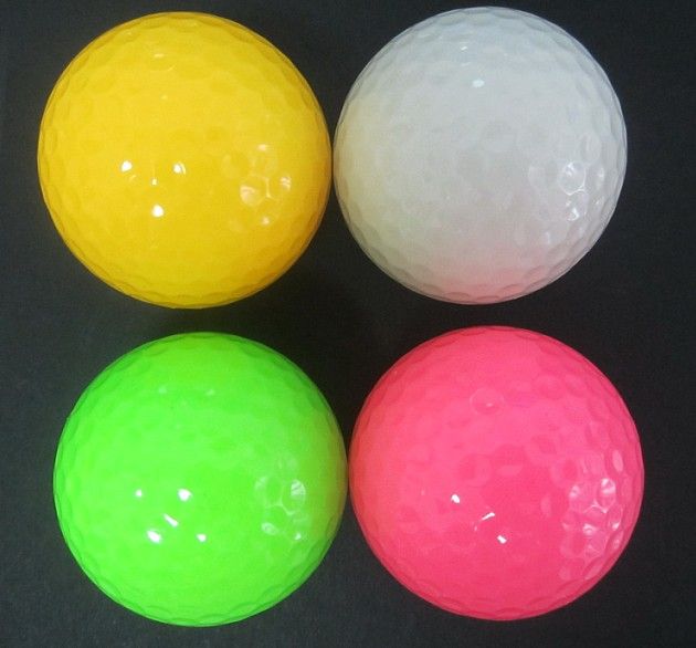 S4U GOLF BALLS fluorescence crystal ball  2 piece mixed color