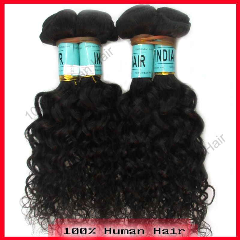 Unprocessed indian hair virgin indian curly hair Mix size each size 1 pcs and same size 3 pcs/lot "14"-"26" XCRF