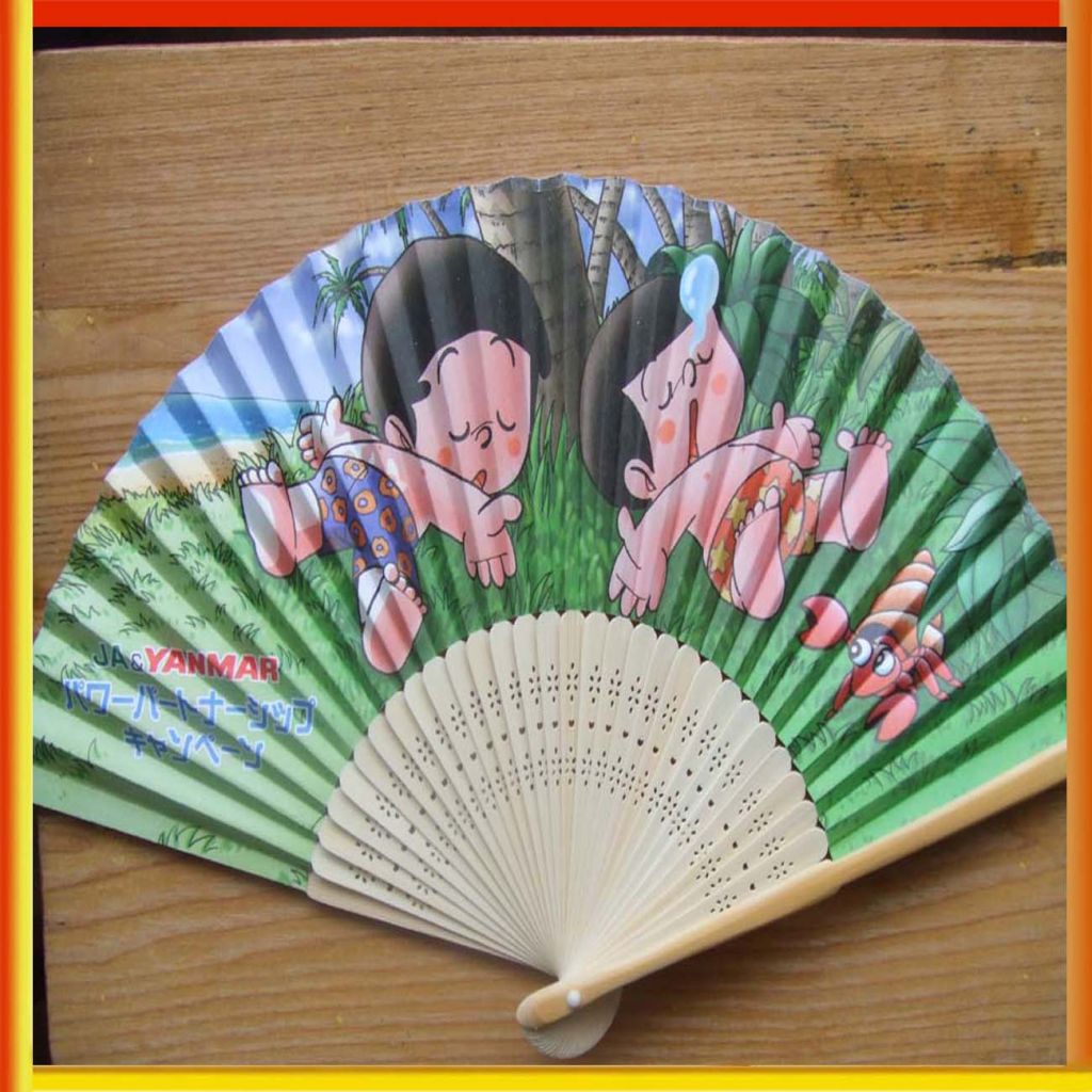 welltop cheap folding bamboo hand paper fan 