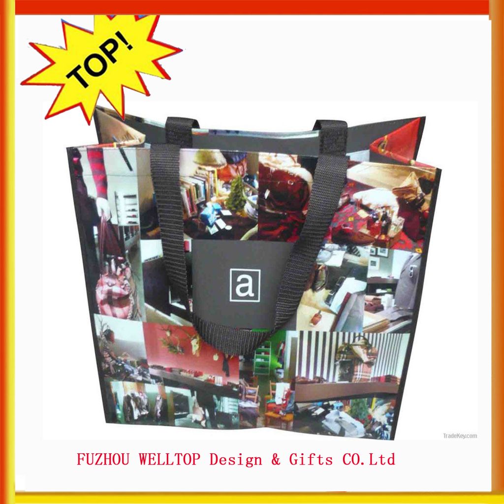 eco recycle non woven shopping bag  with OEM design 