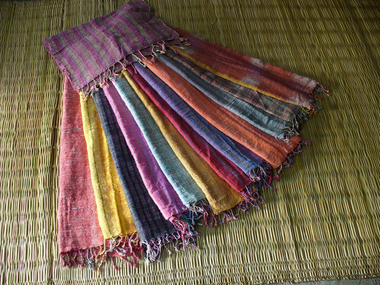 "Chiang Mai" Handwoven Cotton Scarves