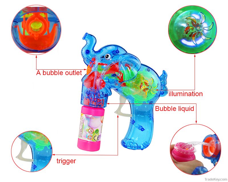 Flash Elephant Bubble Gun