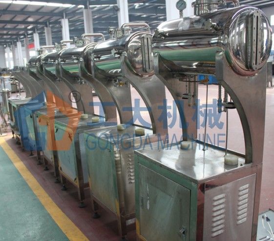 Isobaric pressure filling machine with double heads