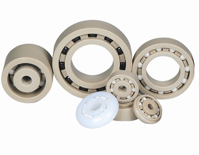 Ceramic deep groove ball bearings with filling slot