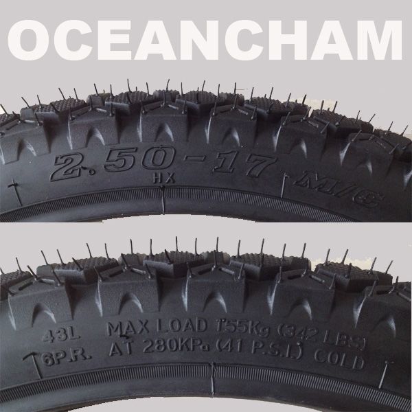 Motorcycle tires 250-17