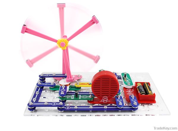 Educational electronic building blocks toy