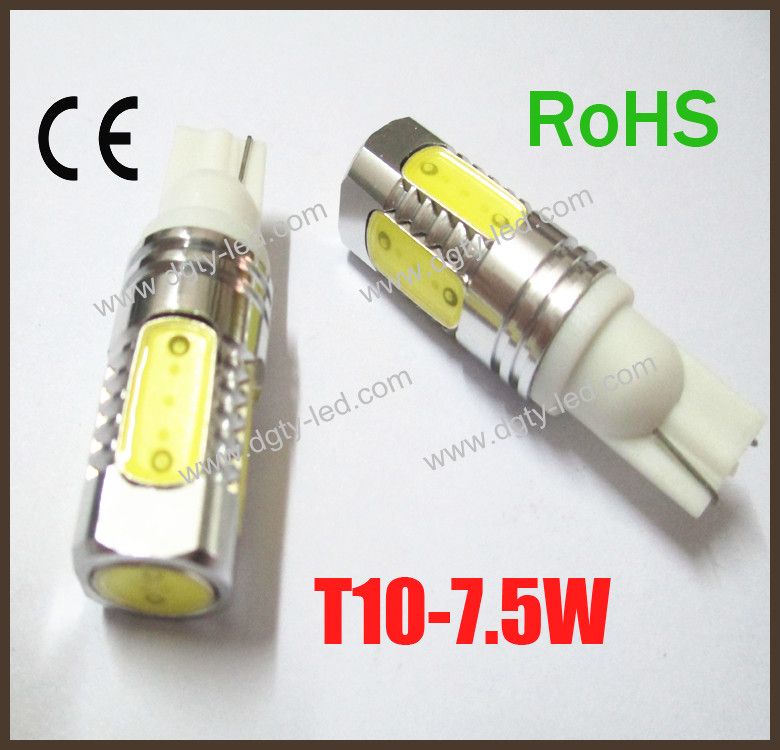 High power T10 7.5W super bright, indicator light and dome light