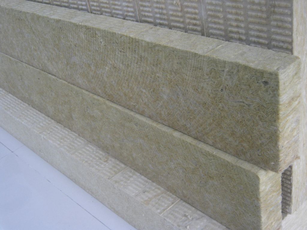 Taishek stone wool strip used as fire block in external wall insulation works