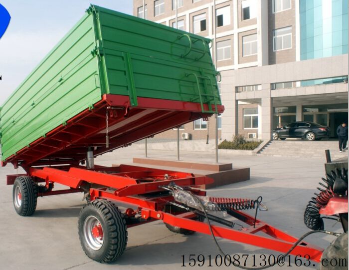 EU aid trailer ,8t rc trucks boat trailer cargo farm tipping trailer with CE