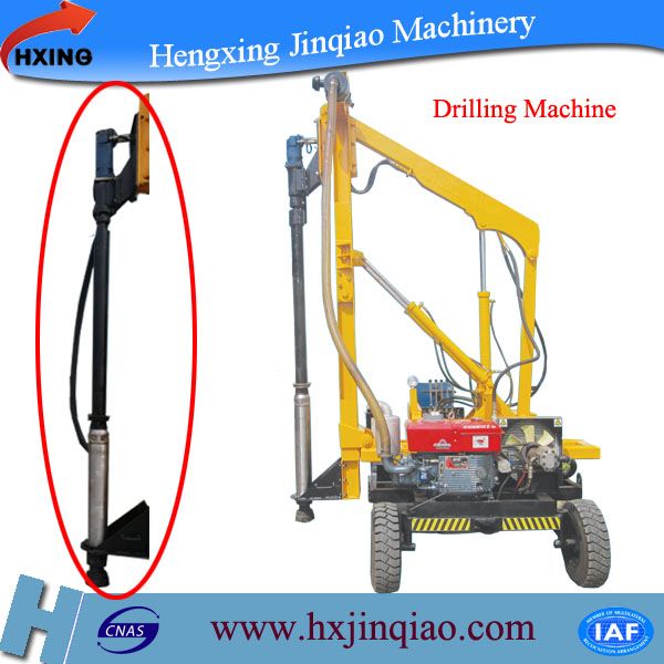 Small piling machine