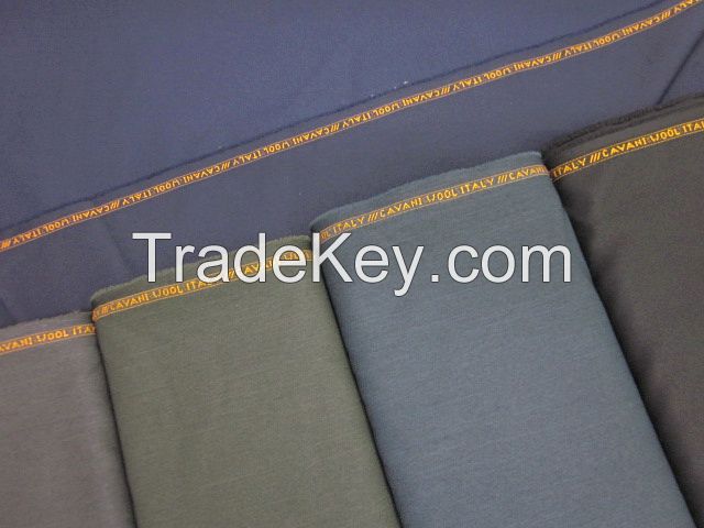 Cavani wool melange slub fabric