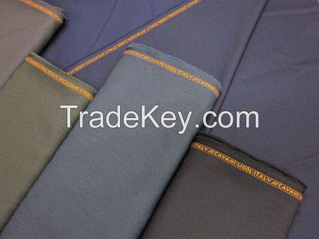 Cavani wool melange slub fabric