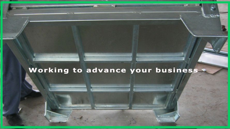 Steel folding bulk container 