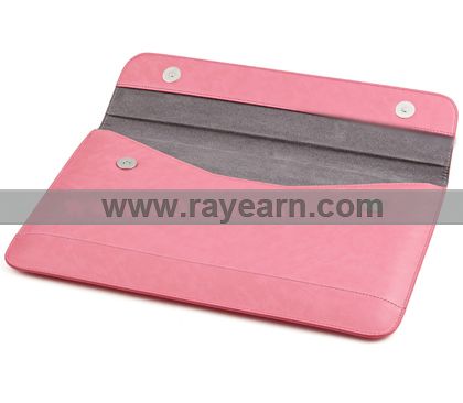 Macbook Air 13/Pro 13 inch Leather Sleeve (Pink) for Apple Macbook 13 inch