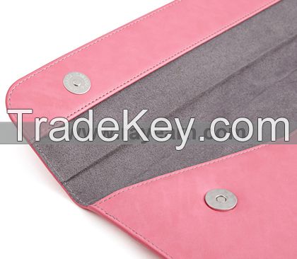 Macbook Air 13/Pro 13 inch Leather Sleeve (Pink) for Apple Macbook 13 inch