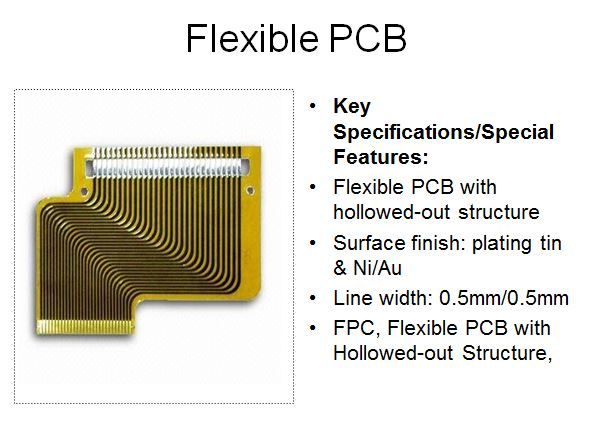 flexible pcb with gold plating