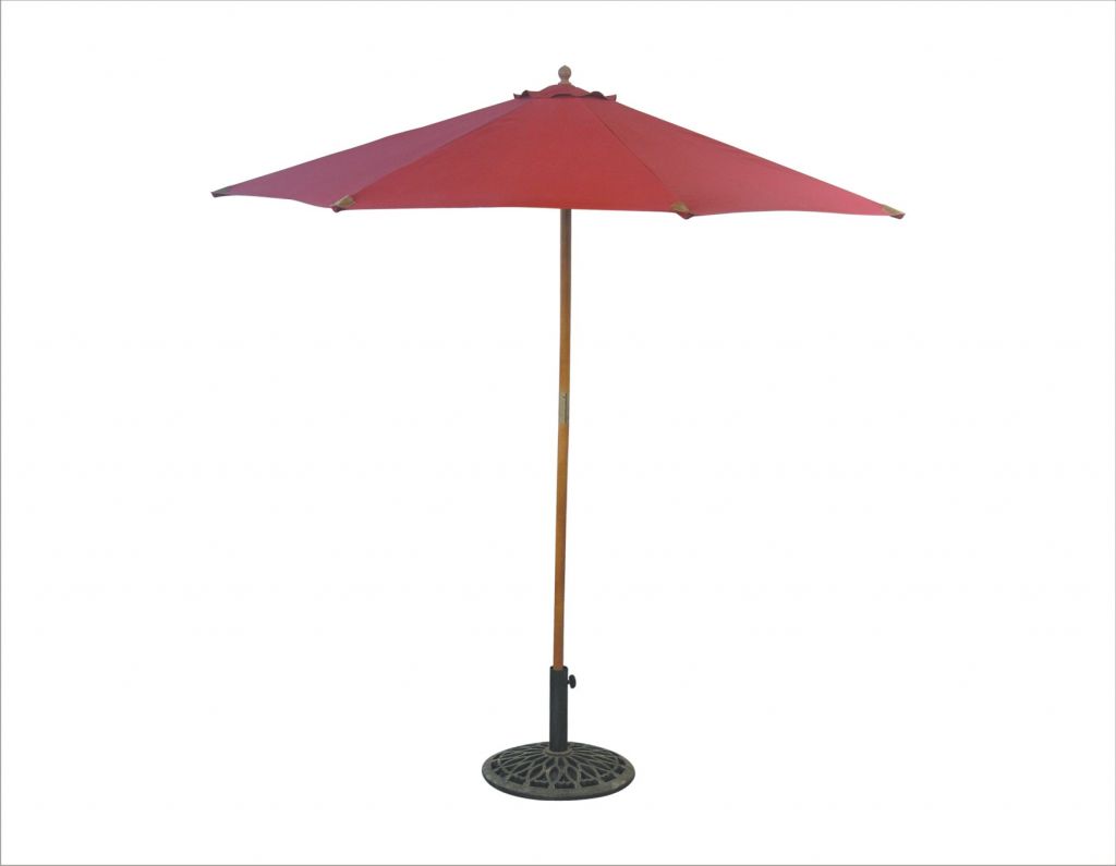 Single column umbrella straight rod