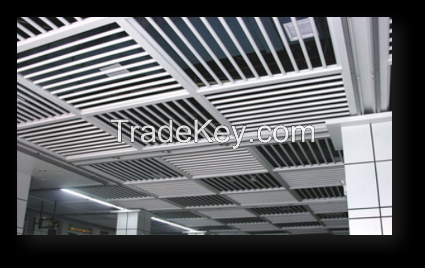 Metal false ceiling - round tube