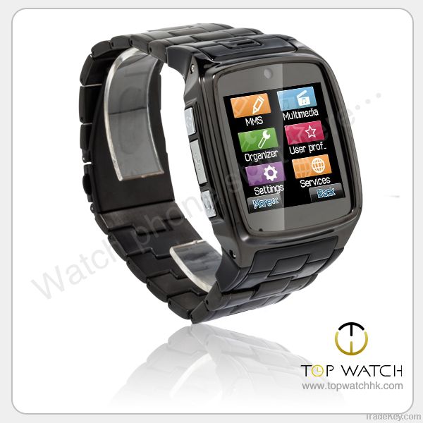 stainless quad band 3G watch phone MP3/MP4 Bluetooth Waterproof TW810