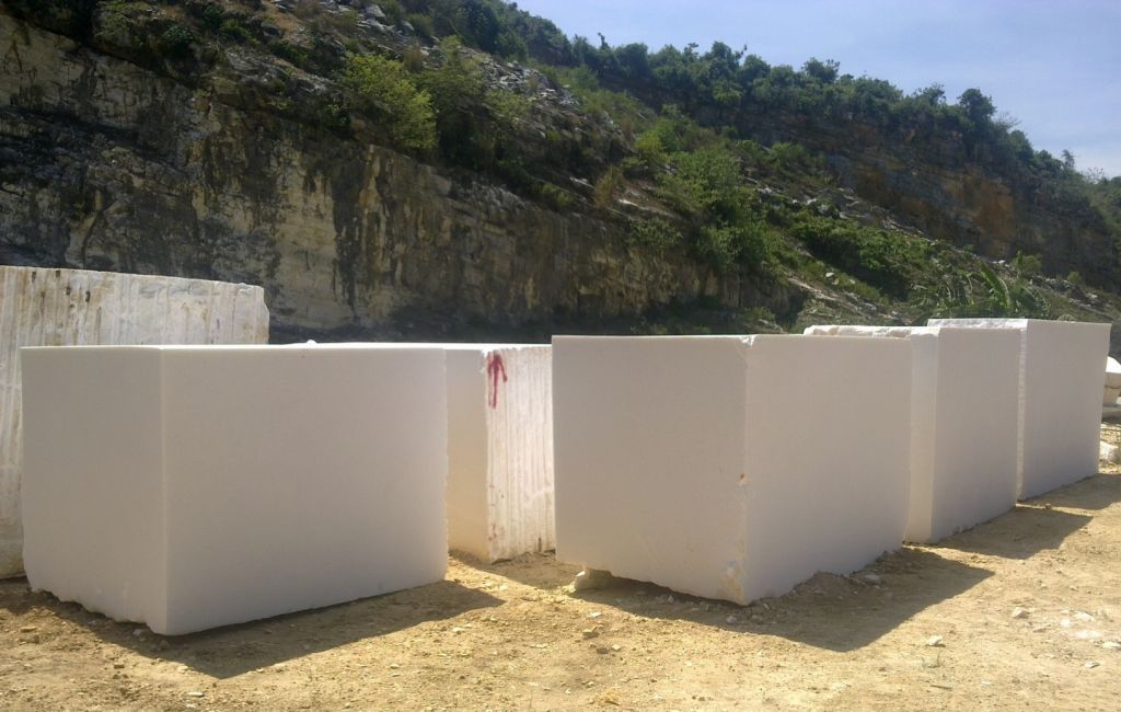 Vietnam Pure White Marble Block