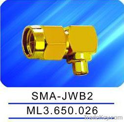 SMA male connector , thread coupling, right angle, SMA-JWB2