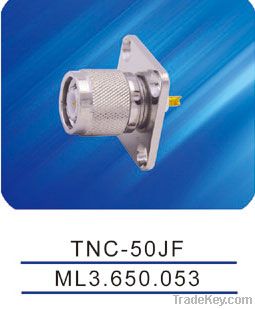TNC male connector with flange, TNC-50JF