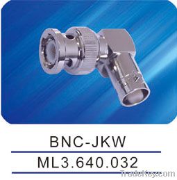 BNC adaptor, right angle, Crimp, BNC-JKW