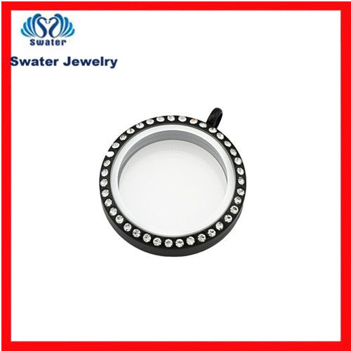 2013 hot sale round stainless steel locket floating wholesale glass locket