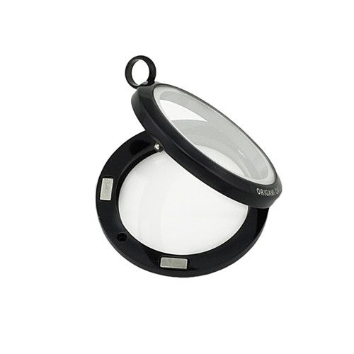 2013 hot sale round black stainless steel locket floating charm locket