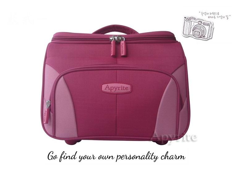 2014latest fashion beautybag/lady beauty case/cosmetic dressing professional beauty bag large space and light weight pink/red