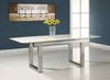 Japanese dining table and stainless steel base