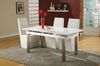 Japanese dining table and stainless steel base