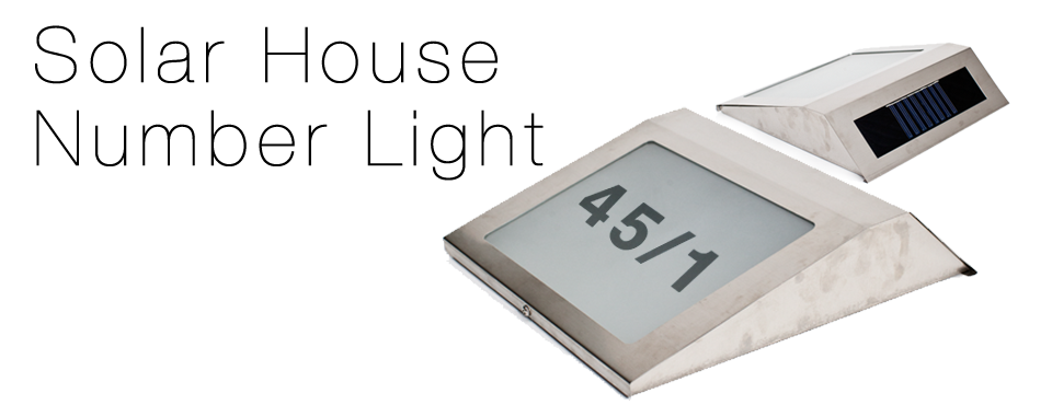 Solar House Number Light