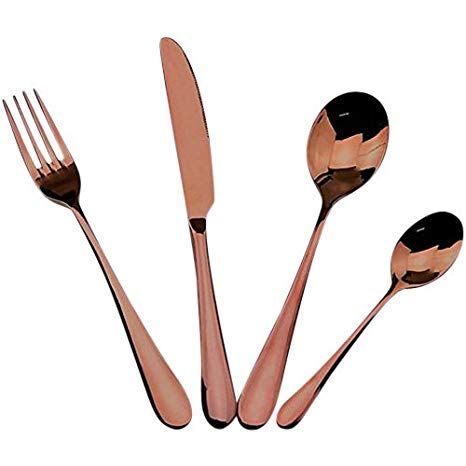 Cutlery Set Copper Effect