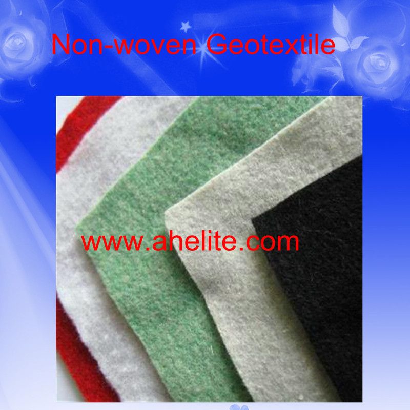 Short fiber non woven geotextile