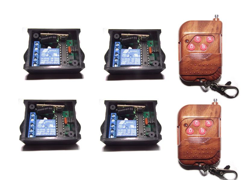 4 channel  4x1channle digital wireless remote control switch relay