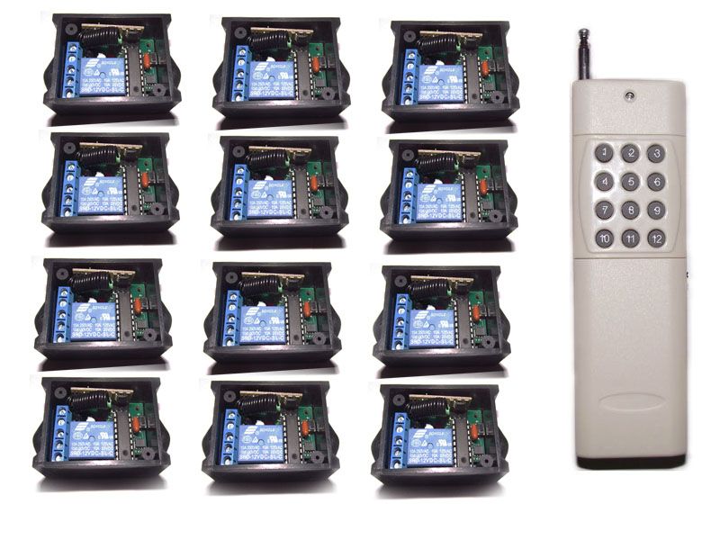 12 channle  12x1channel  rf wireless remote control switch DC12V