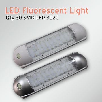 RV LED interior fluorescent light fixture