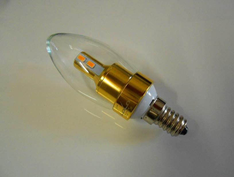 2013 New Design 3w Dimmable E14 Led Candle Bulb Warm white