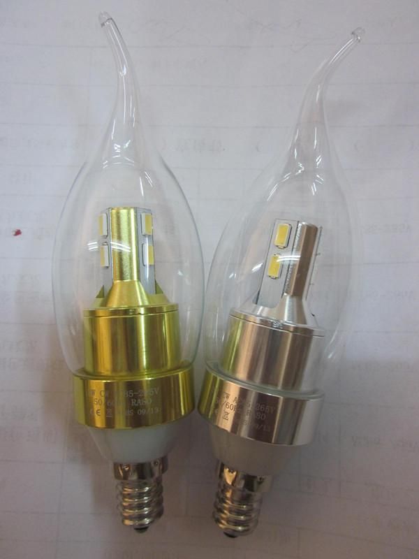 Flame Dimmable Led Candle Light Bulb Aluminum 220v Led Bulb Candle E12 3w 110v