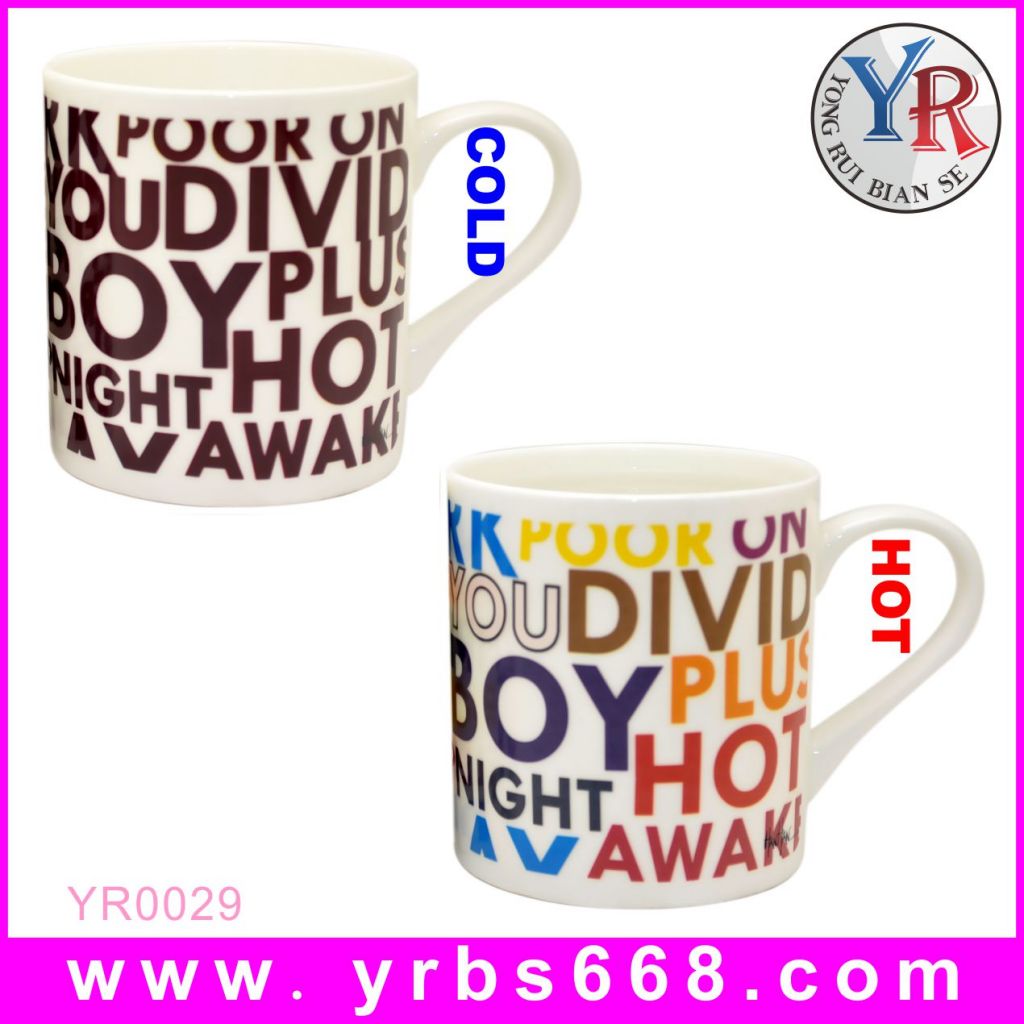 FDA SGS Proved Personality Magic Change Color Sexy Red Bikini Ceramics Coffee Mugs China Factory