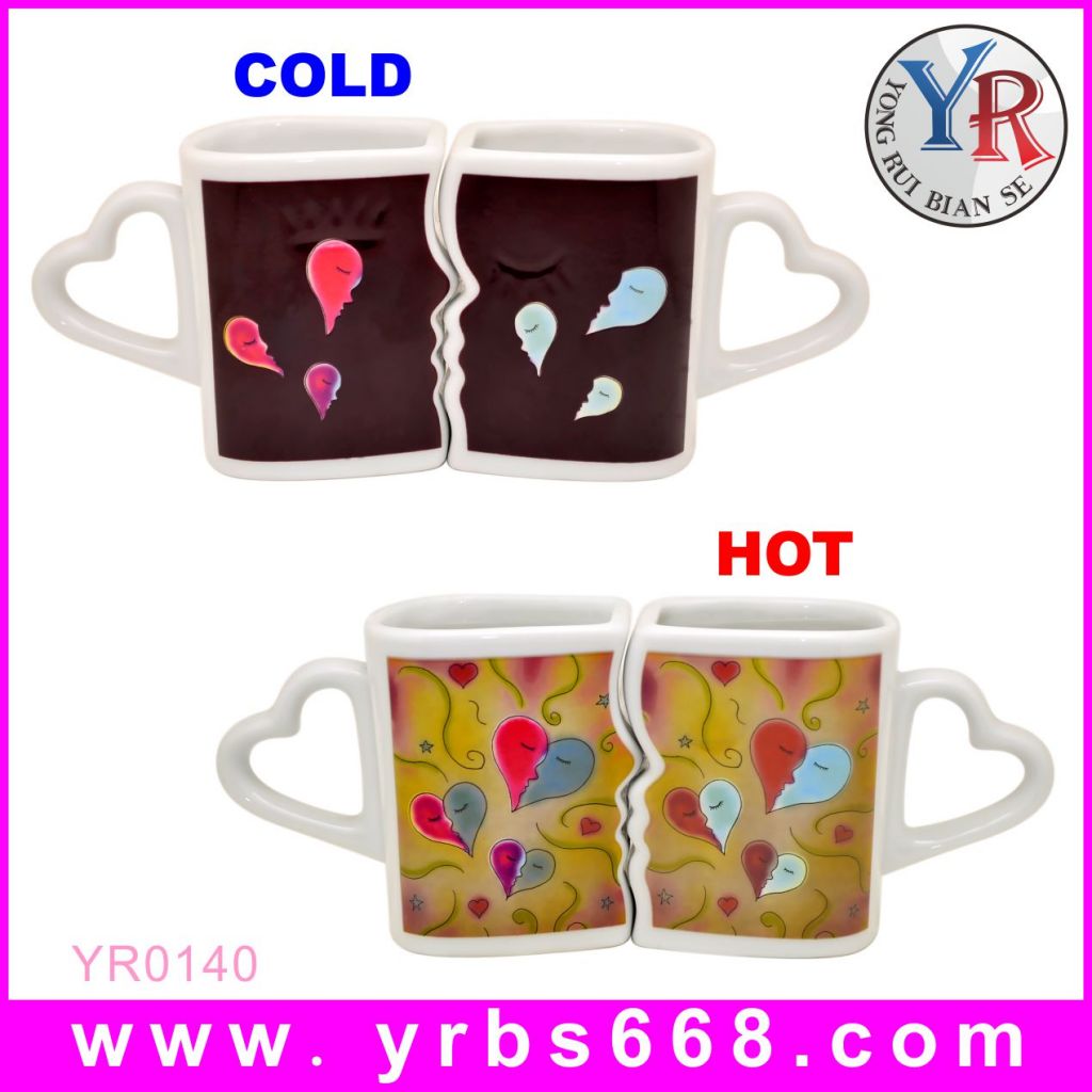 FDA SGS Proved Personality Magic Change Color Sexy Red Bikini Ceramics Coffee Mugs China Factory