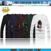 various colors men long sleeve t shirts custon printing