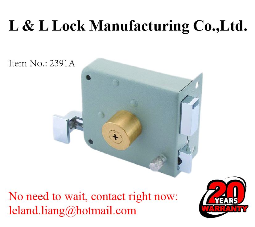 High quality latch lock rim lock 20 years warranty