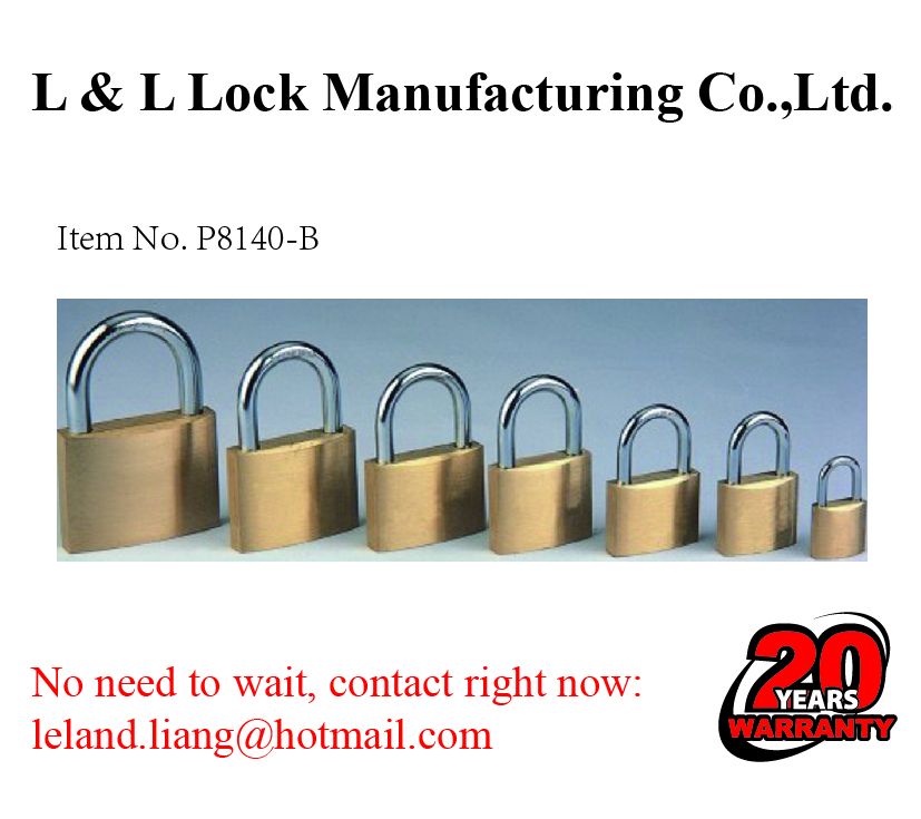 Brass padlock combination padlock with Fuloy key