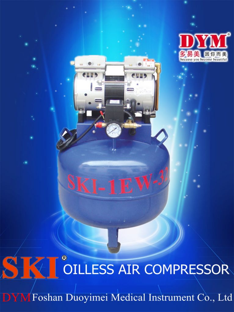  dental oil-free one for one air compressor 