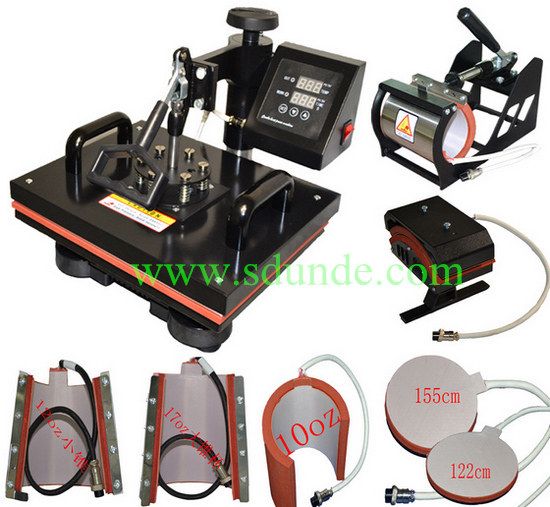 Digital 8in1 Slide Combo Heat Press Machine